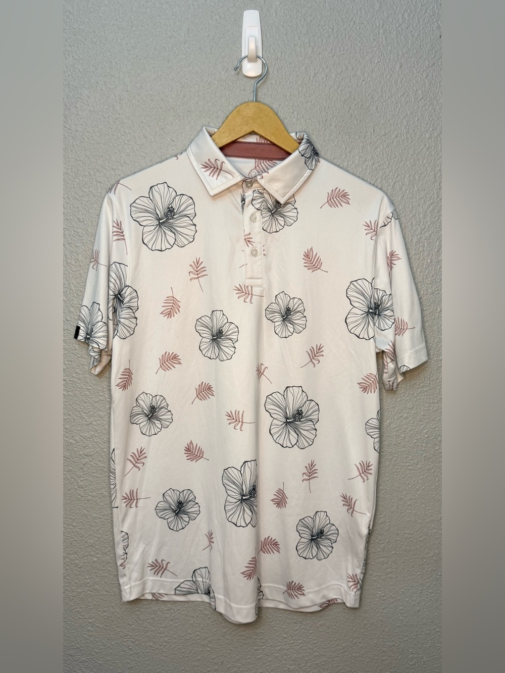 Swannies Golf | Heit Performance Golf Polo | White Rose | Size Medium